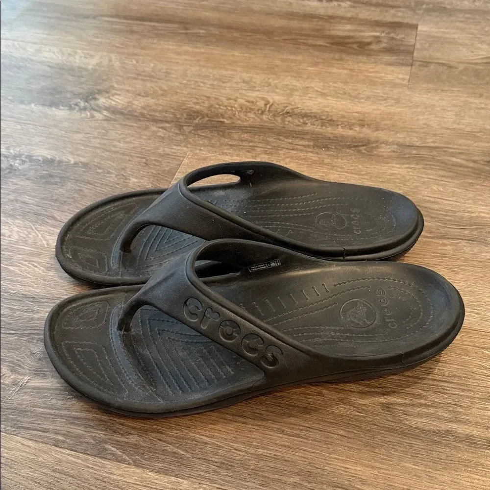 Crocs Classic Flip Flop Black Mens Size 13